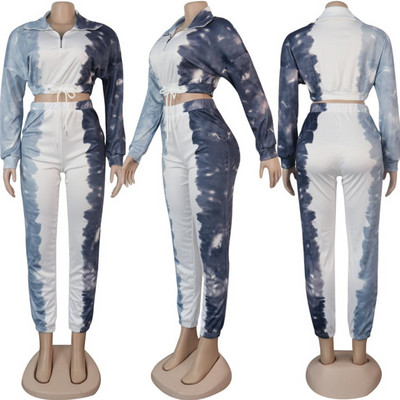 Set modern de bluză și pantaloni de damă cu model