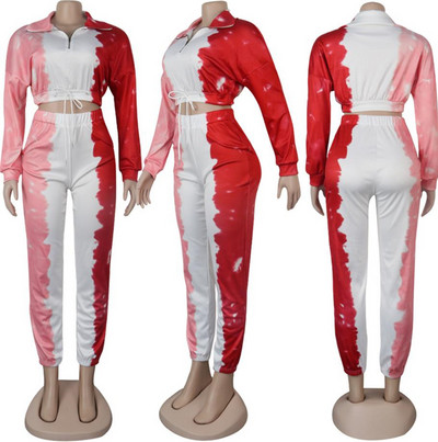 Set modern de bluză și pantaloni de damă cu model