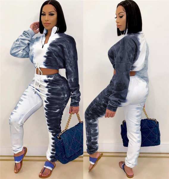 Set modern de bluză și pantaloni de damă cu model