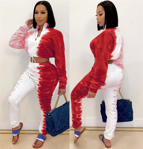 Set modern de bluză și pantaloni de damă cu model