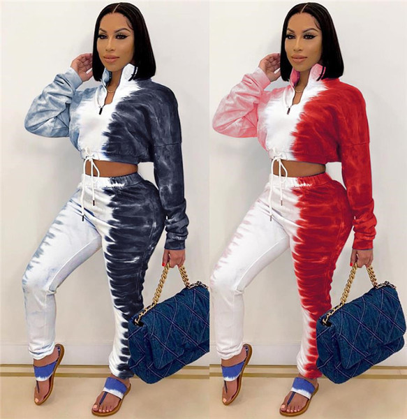 Set modern de bluză și pantaloni de damă cu model