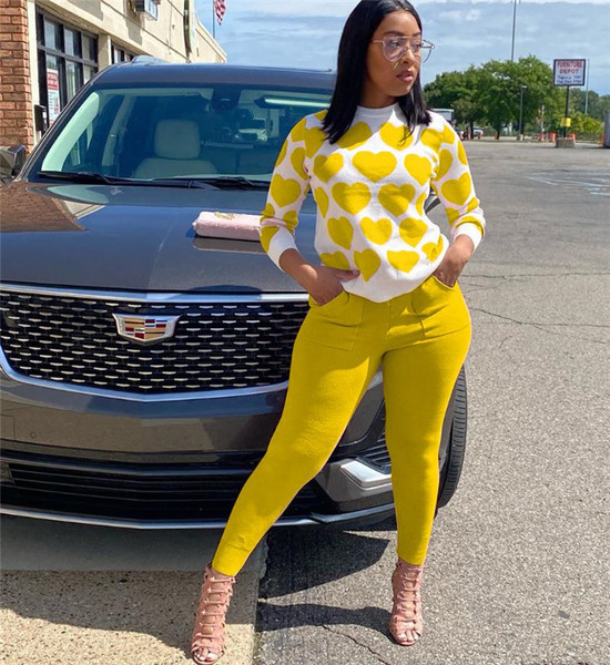 Set de bluză de damă modern cu model și pantaloni