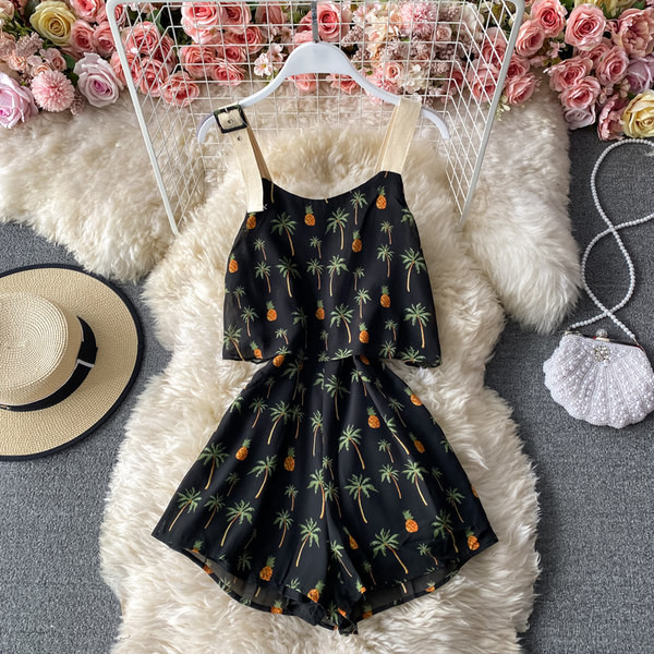 Salopeta de dama cu bretele largi si catarama