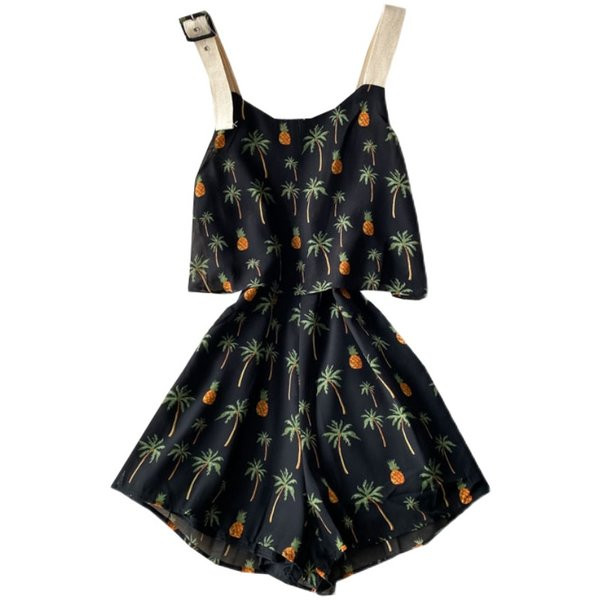 Salopeta de dama cu bretele largi si catarama