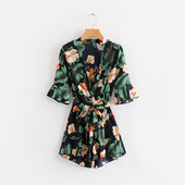 Salopeta scurta de vara cu model floral