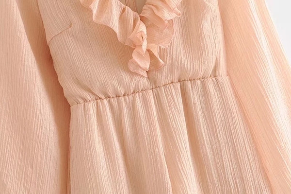 Salopeta scurta de dama cu bucle si talie elastica