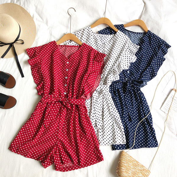 Salopeta de dama cu buline si nasturi