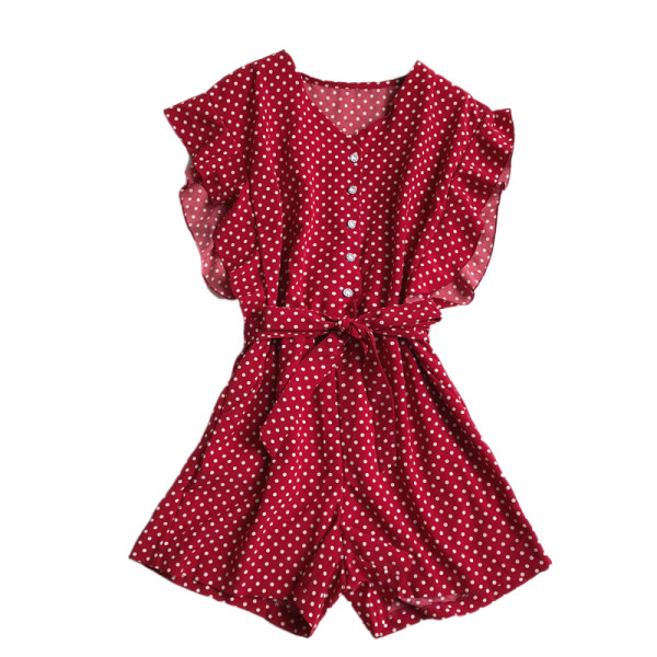 Salopeta de dama cu buline si nasturi