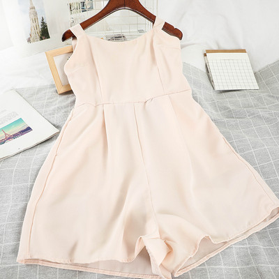 Model nou de salopete scurte de dama cu bretele subtiri in mai multe culori