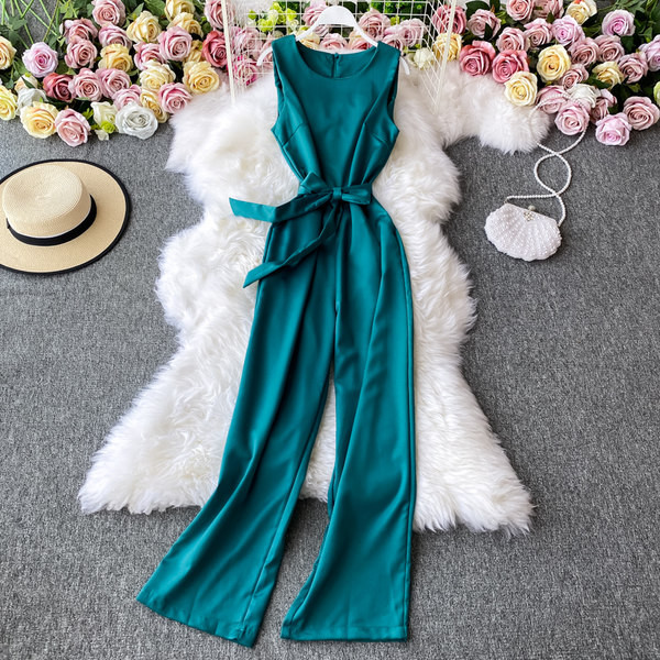 Ženski moderni kombinezon s trakom - dugi model