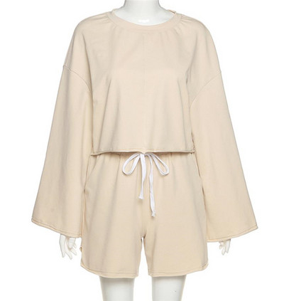 Set de dama bluza si pantaloni scurti model lat