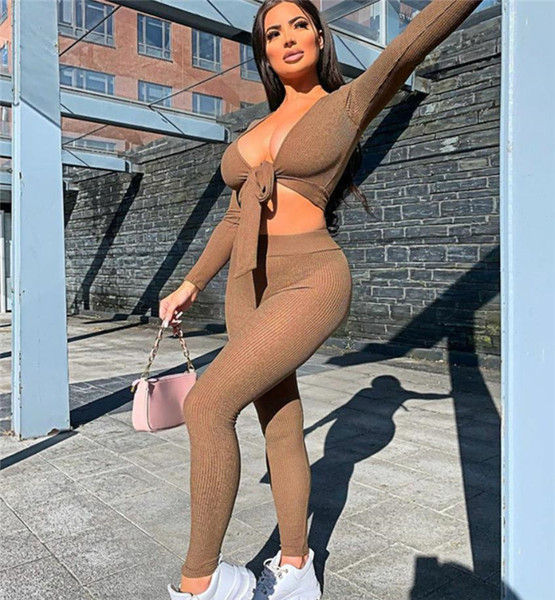 Ženski komplet tajice i kratke bluze dugih rukava