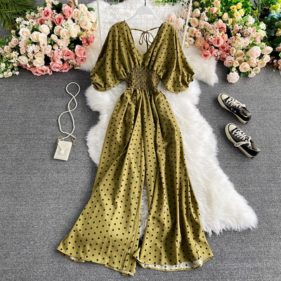 Salopeta lunga dama cu buline - cu elastic