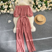 Salopeta de dama moderna cu decolteu barca si curea - mai multe culori