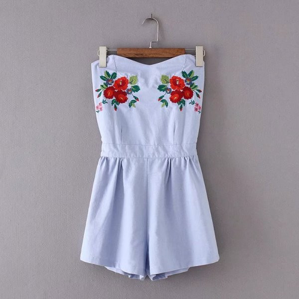 Salopeta de vara cu broderie