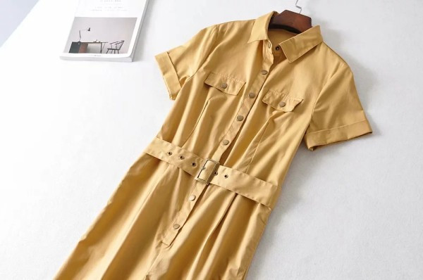 Καθημερινή ολόσωμη  φόρμα με ζώνη και τσέπες