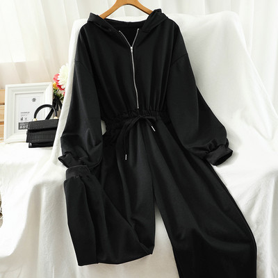 Salopeta lunga de dama cu fermoar si sireturi