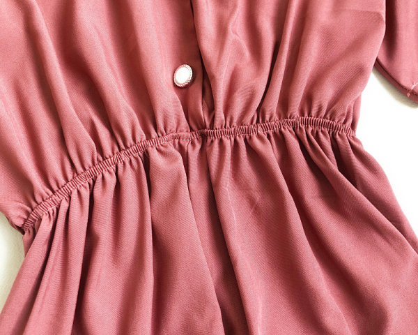 Salopeta de dama cu maneci scurte si nasturi