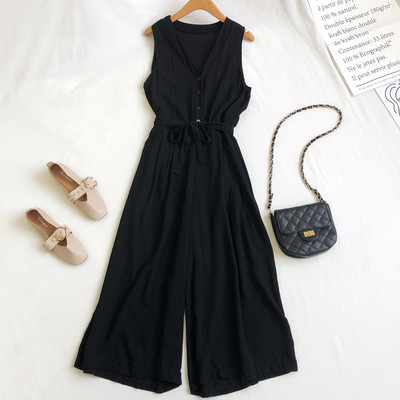 Salopeta casual dama cu nasturi si cravate