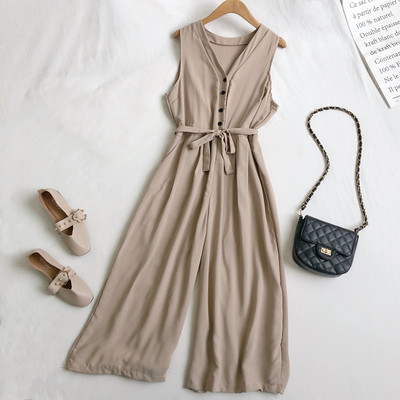 Salopeta casual dama cu nasturi si cravate