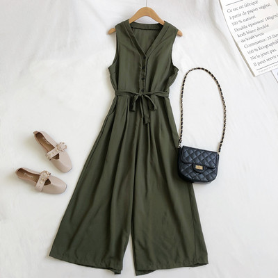 Salopeta casual dama cu nasturi si cravate