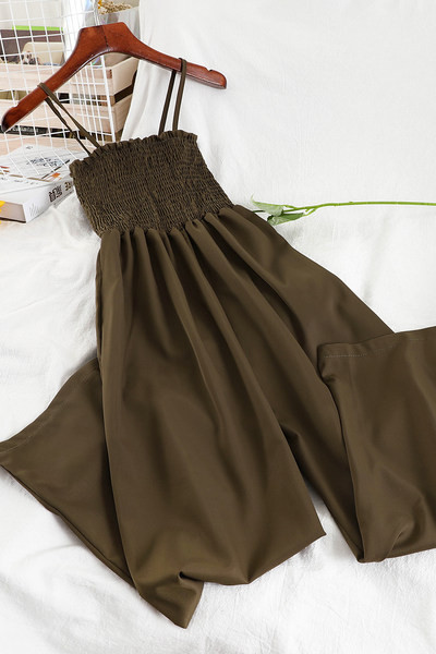 Κομψή ολόσωμη φόρμα με λεπτά τιραντάκια σε διάφορα χρώματα