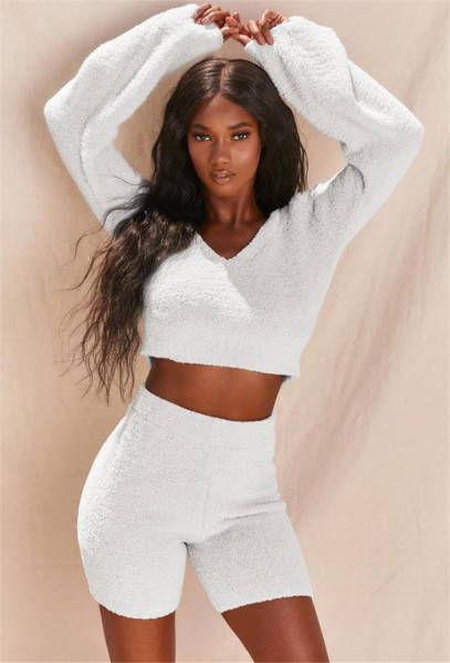 Γυναικείο casual σετ απλό μοντέλο παντελόνι και μπλούζα