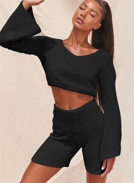 Γυναικείο casual σετ απλό μοντέλο παντελόνι και μπλούζα