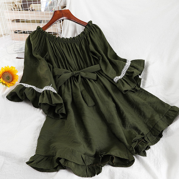 Ženski moderan kombinezon sa 3/4 rukavima i vezom u više boja