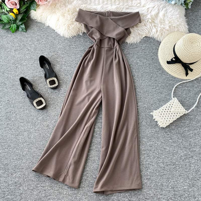 Salopeta lunga de dama model nou cu decolteu barca si maneci 3/4