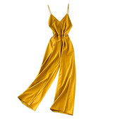 Salopetă de damă modernă cu bretele subțiri - mai multe culori