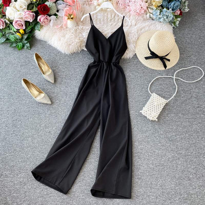 Salopetă de damă modernă cu bretele subțiri - mai multe culori