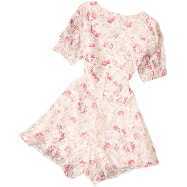 Salopeta de dama cu motive florale