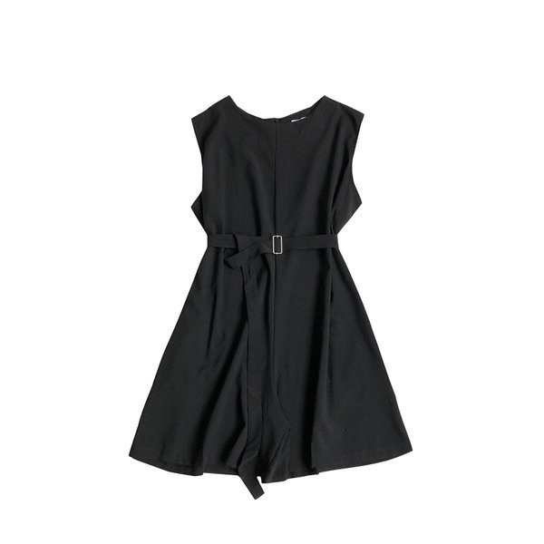 Salopetă elegantă de damă cu centură în talie în trei culori