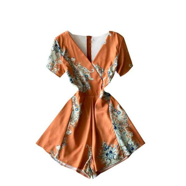 Νέο μοντέλο με γυναικείες κοντές ολόσωμες φόρμες με λαιμόκοψη - κατάλληλη για  το καλοκαίρι