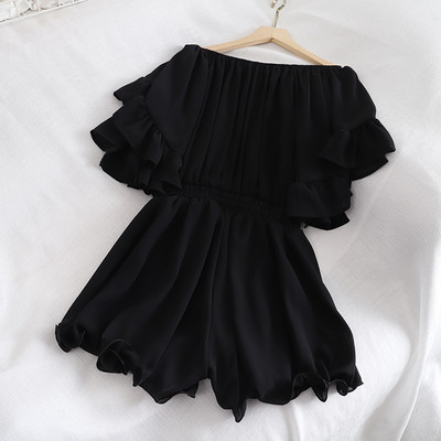 Model nou de salopeta dama cu bucle