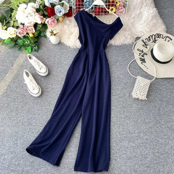 Salopetă lungă de damă modernă în mai multe culori