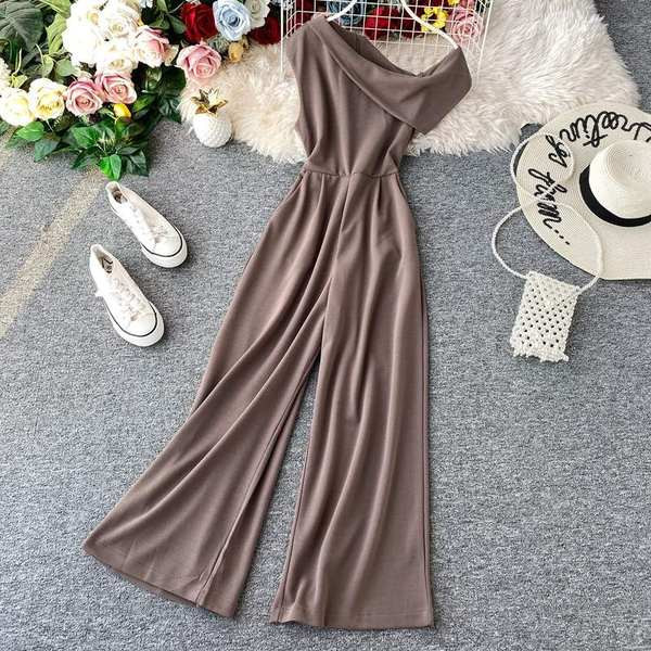 Salopetă lungă de damă modernă în mai multe culori