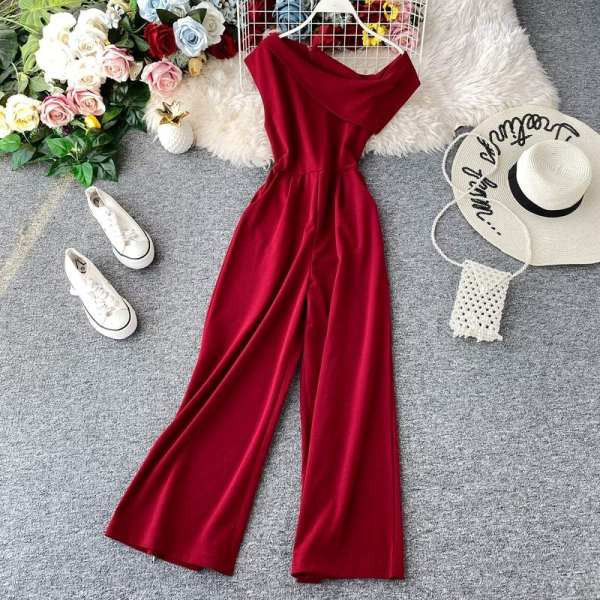 Salopetă lungă de damă modernă în mai multe culori