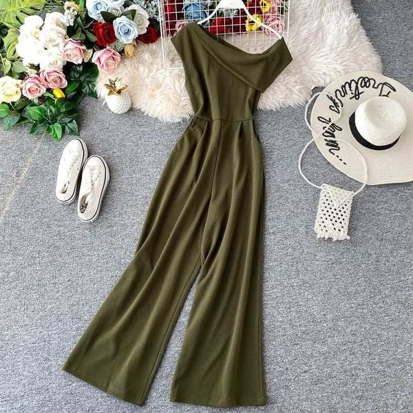 Salopetă lungă de damă modernă în mai multe culori