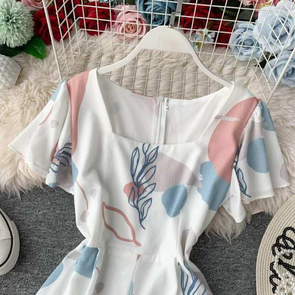 Salopetă casual damă cu mâneci scurte - două culori