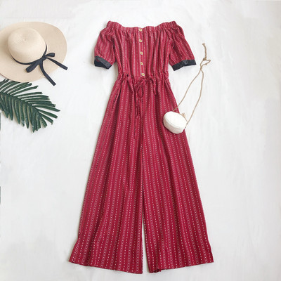 Salopeta lunga de dama cu nasturi si maneci scurte