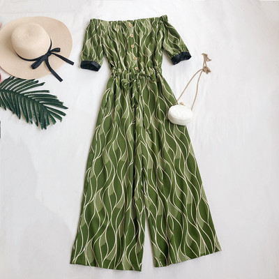 Salopeta lunga de dama cu nasturi si maneci scurte