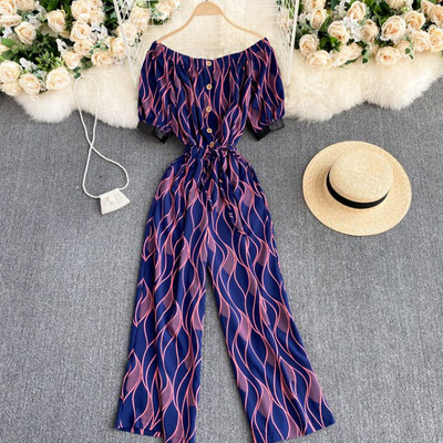 Casual γυναικείες ολόσωμες φόρμες με ντεκολτέ σε διάφορα χρώματα