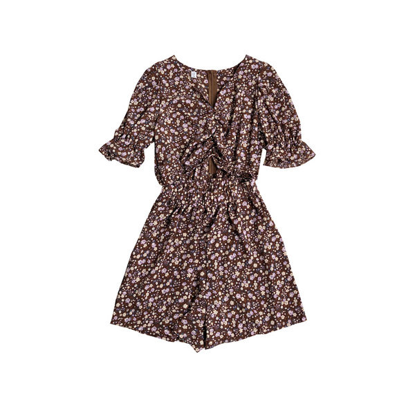 Salopeta scurta de dama cu fermoar pe spate