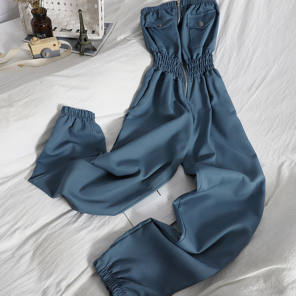 Ženski casual kombinezon s džepovima