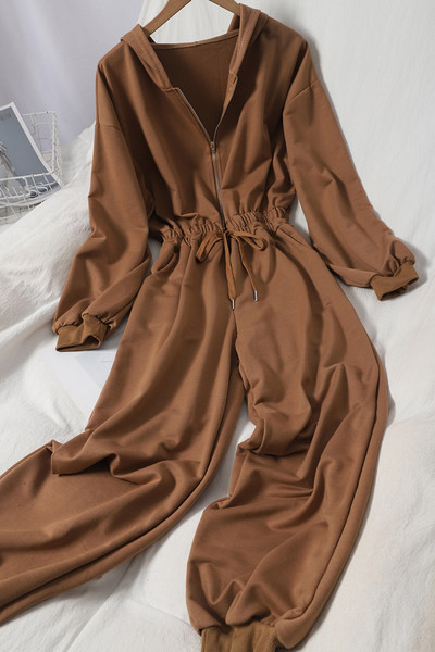 Salopeta de dama cu maneci lungi si fermoar