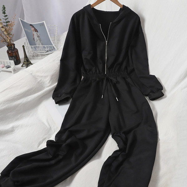 Salopeta de dama cu maneci lungi si fermoar