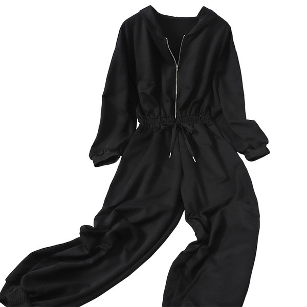 Salopeta de dama cu maneci lungi si fermoar