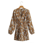 Casual ολόσωμη φόρμα με άνιμαλ πριντ 